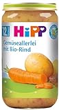 HiPP Gemüseallerlei mit Bio-Rind, 6er Pack (6 x 250 g)